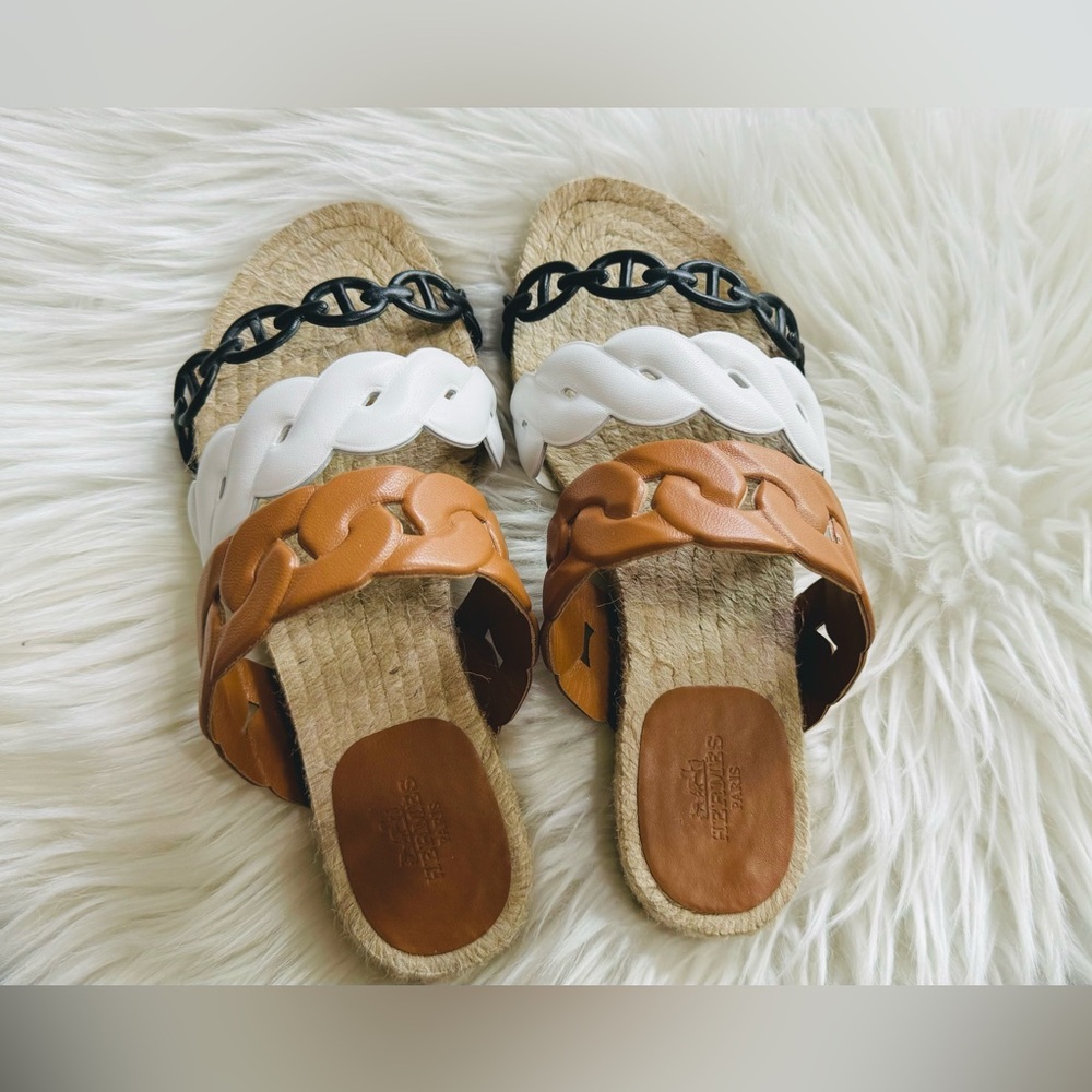 Hermes Extra Espadrille Sandals - size 35